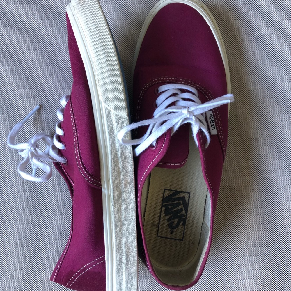 Burgundy Vans